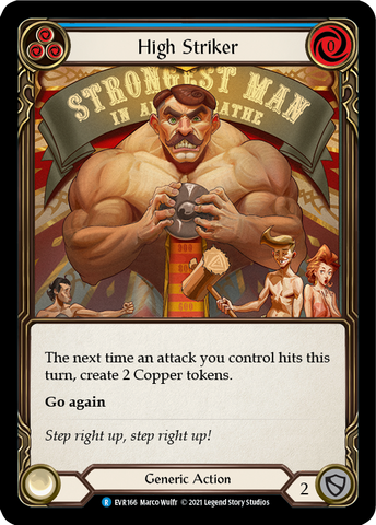 Flesh and Blood TCG | High Striker (Blue) [EVR166] (Everfest)  1st Edition Rainbow Foil | The Nerd Merchant