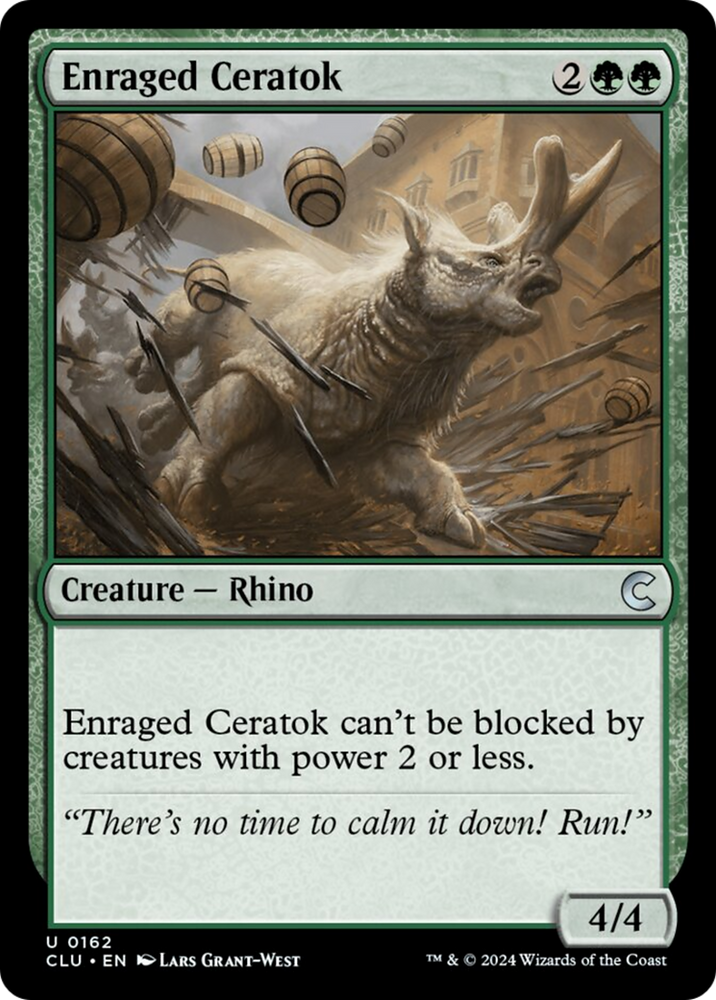 Magic | Enraged Ceratok [Ravnica: Clue Edition] | The Nerd Merchant