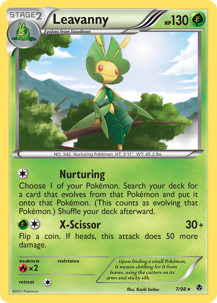 Pokemon | Leavanny (7/98) [Black & White: Emerging Powers] | The Nerd Merchant