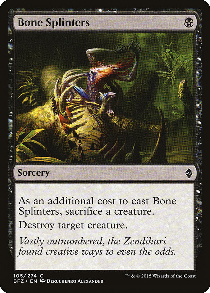 Magic | Bone Splinters [Battle for Zendikar] | The Nerd Merchant