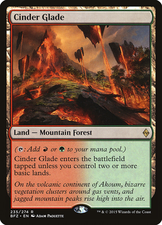 Magic | Cinder Glade [Battle for Zendikar] | The Nerd Merchant