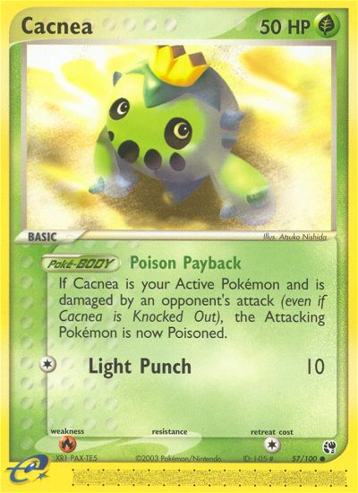 Pokemon | Cacnea (57/100) [EX: Sandstorm] | The Nerd Merchant