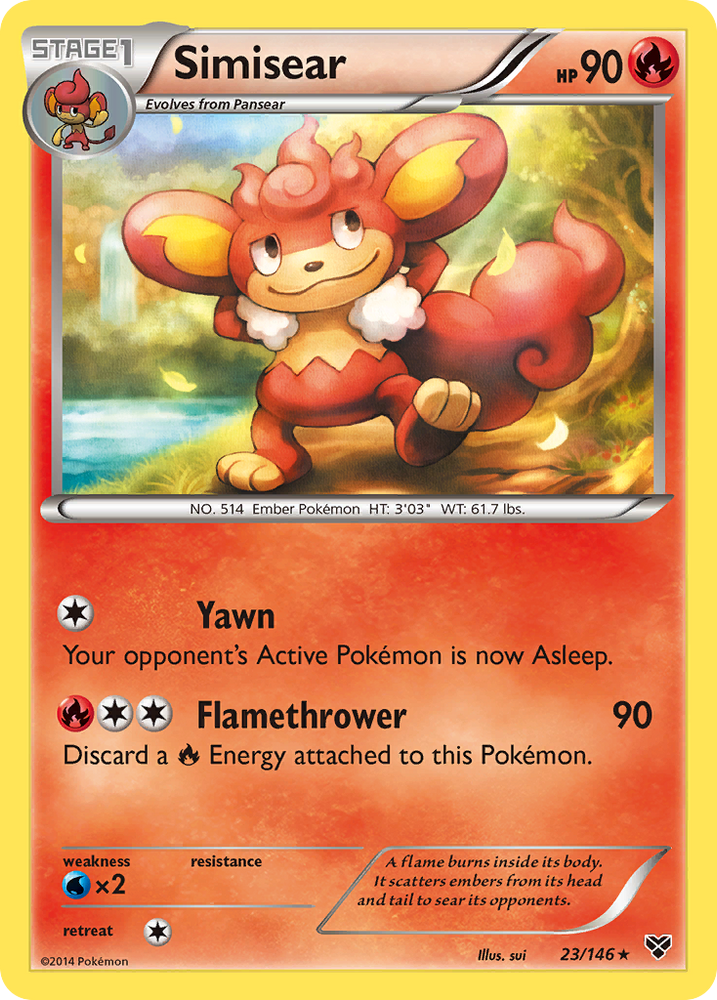 Pokemon | Simisear (23/146) [XY: Base Set] | The Nerd Merchant