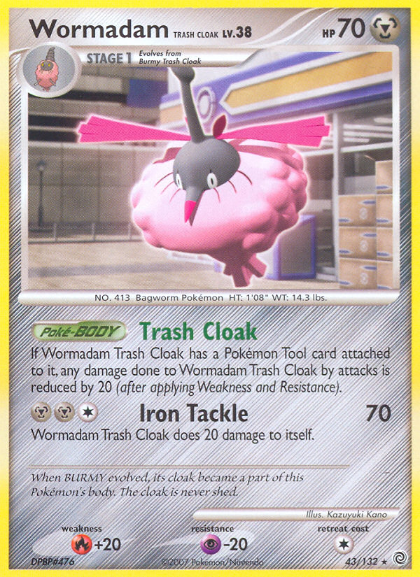 Pokemon | Wormadam Trash Cloak (43/132) [Diamond & Pearl: Secret Wonders] | The Nerd Merchant