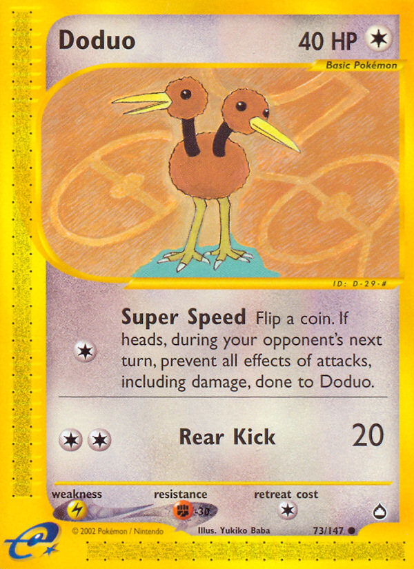Pokemon | Doduo (73/147) [Aquapolis] | The Nerd Merchant