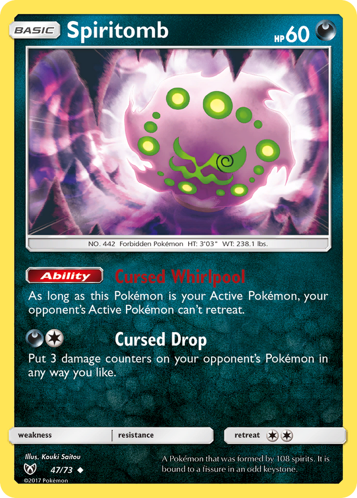 Pokemon | Spiritomb (47/73) [Sun & Moon: Shining Legends] | The Nerd Merchant