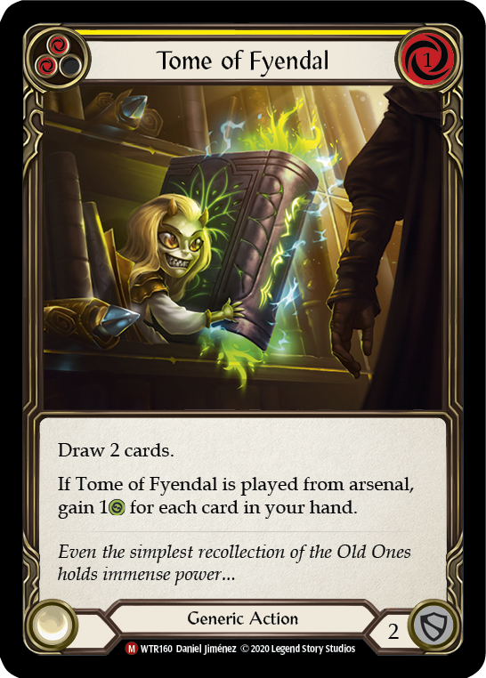Flesh and Blood TCG | Tome of Fyendal [U-WTR160] (Welcome to Rathe Unlimited)  Unlimited Rainbow Foil | The Nerd Merchant