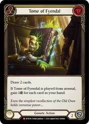 Flesh and Blood TCG | Tome of Fyendal [U-WTR160] (Welcome to Rathe Unlimited)  Unlimited Rainbow Foil | The Nerd Merchant