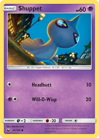 Pokemon | Shuppet (63/168) [Sun & Moon: Celestial Storm] | The Nerd Merchant