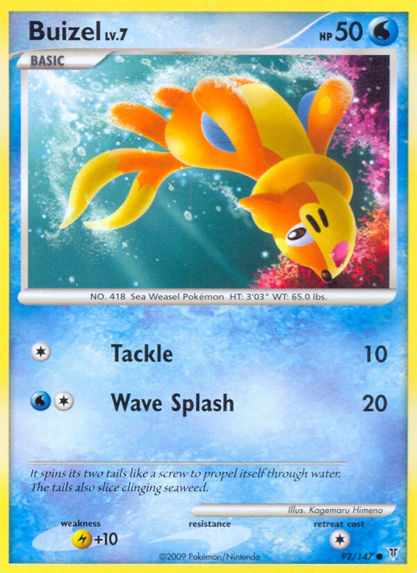 Pokemon | Buizel (92/147) [Platinum: Supreme Victors] | The Nerd Merchant