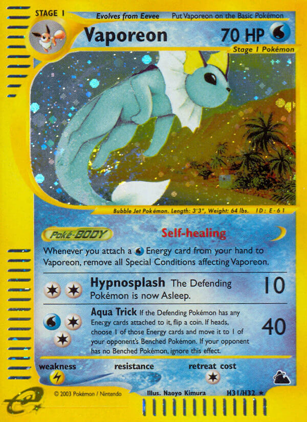 Pokemon | Vaporeon (H31/H32) [Skyridge] | The Nerd Merchant