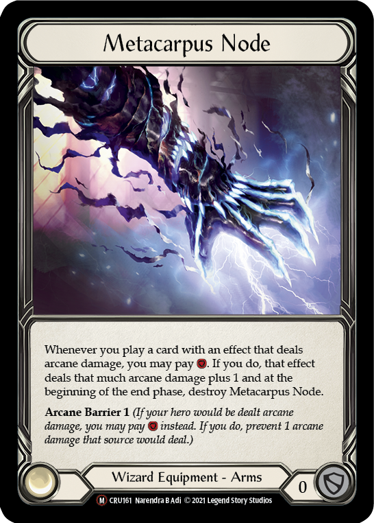 Flesh and Blood TCG | Metacarpus Node [U-CRU161] (Crucible of War Unlimited)  Unlimited Normal | The Nerd Merchant