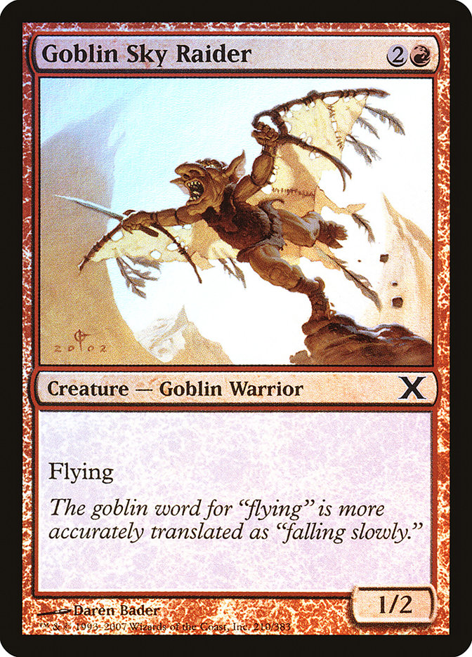Magic | Goblin Sky Raider (Premium Foil) [Tenth Edition] | The Nerd Merchant