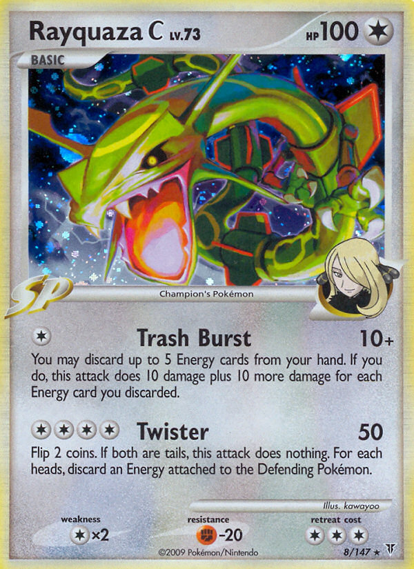 Pokemon | Rayquaza C (8/147) [Platinum: Supreme Victors] | The Nerd Merchant