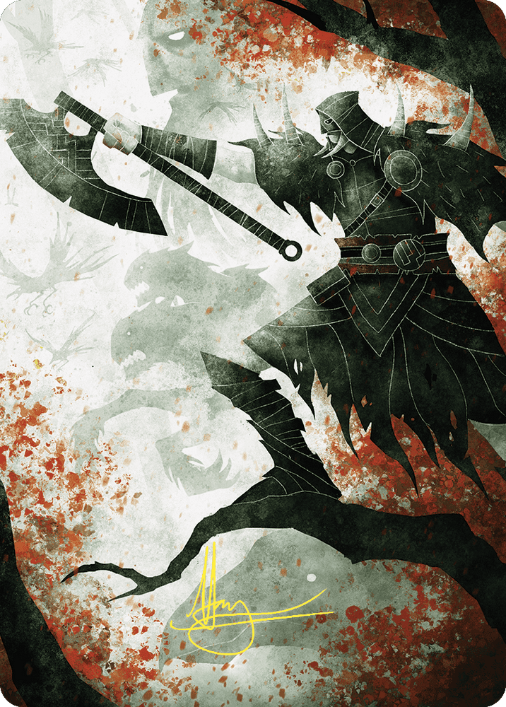 Magic | Garruk's Uprising Art Card (Gold-Stamped Signature) [Wilds of Eldraine Art Series] | The Nerd Merchant