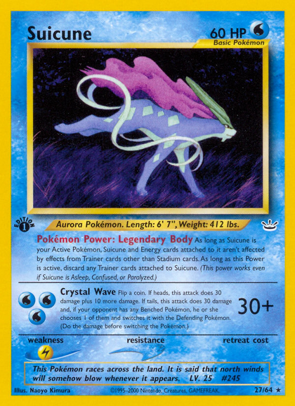 Pokemon | Suicune (27/64) [Neo Revelation 1st Edition] | The Nerd Merchant
