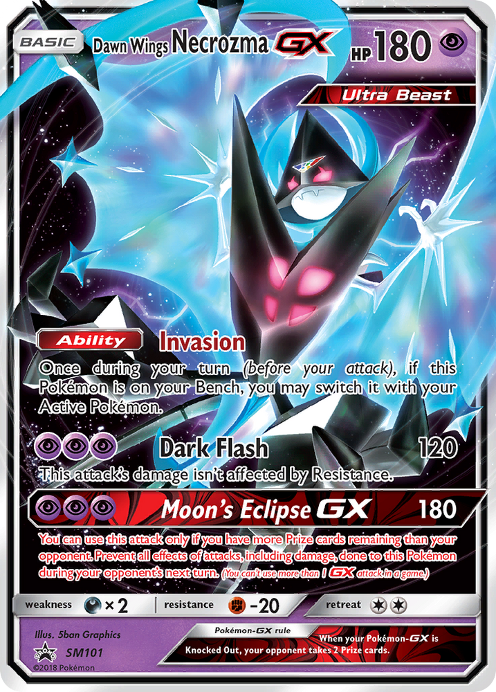 Pokemon | Dawn Wings Necrozma GX (SM101) [Sun & Moon: Black Star Promos] | The Nerd Merchant