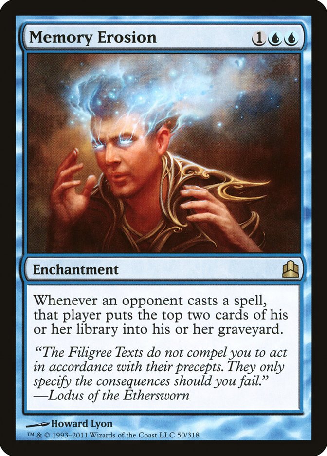 Magic | Memory Erosion [Commander 2011] | The Nerd Merchant