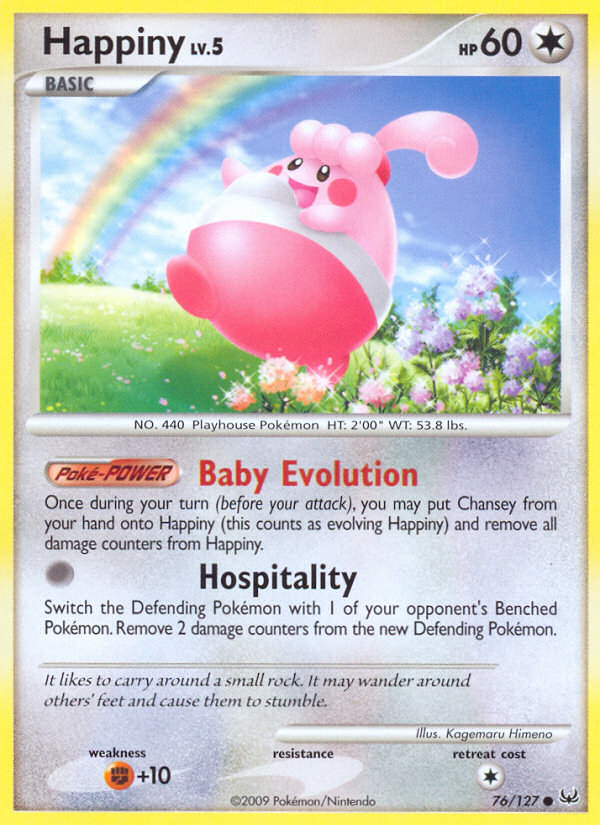 Pokemon | Happiny (76/127) [Platinum: Base Set] | The Nerd Merchant