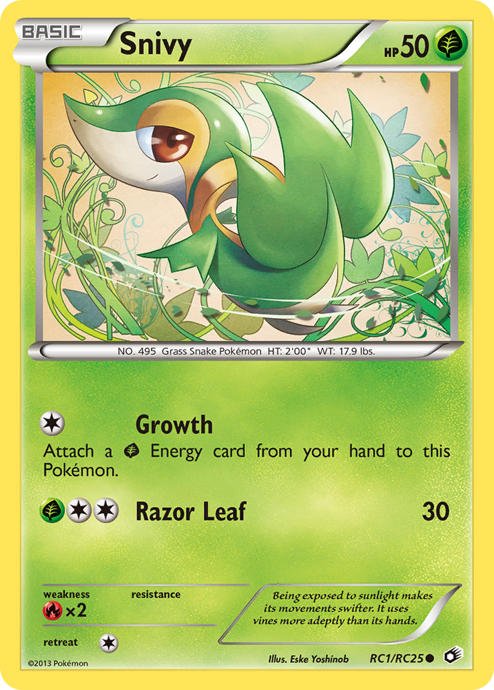 Pokemon | Snivy (RC1/RC25) [Black & White: Legendary Treasures] | The Nerd Merchant