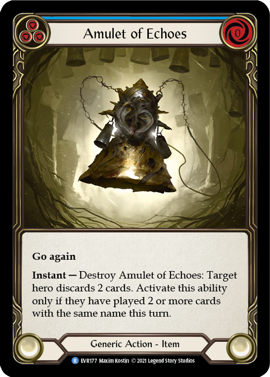 Flesh and Blood TCG | Amulet of Echoes [EVR177] (Everfest)  1st Edition Normal | The Nerd Merchant