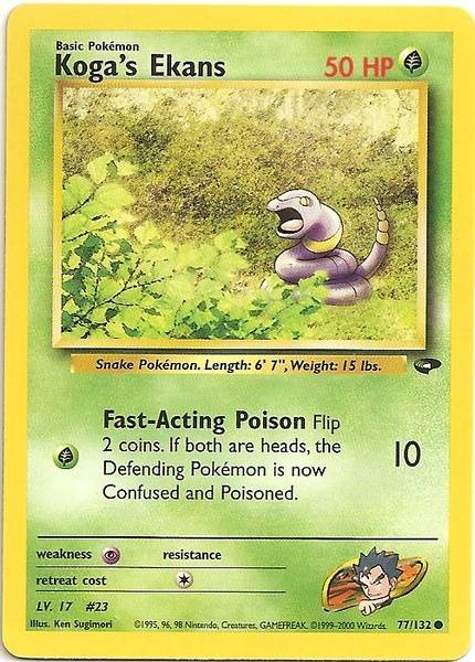 Pokemon | Koga's Ekans (77/132) [Gym Challenge Unlimited] | The Nerd Merchant