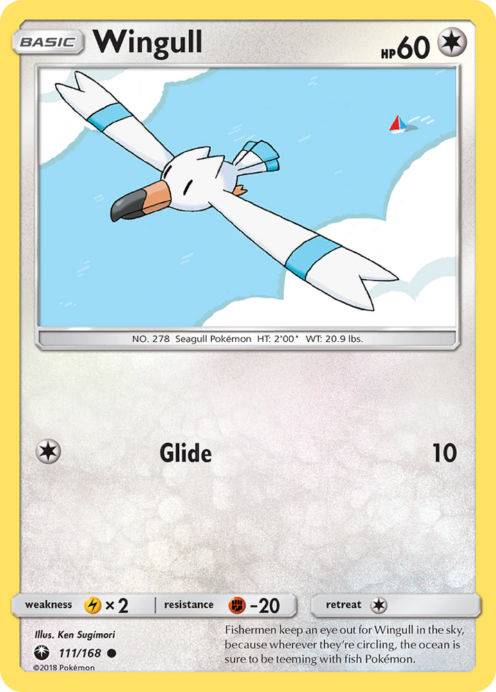 Pokemon | Wingull (111/168) [Sun & Moon: Celestial Storm] | The Nerd Merchant