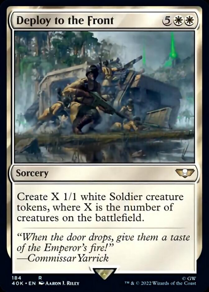 Magic | Deploy to the Front (Surge Foil) [Warhammer 40,000] | The Nerd Merchant