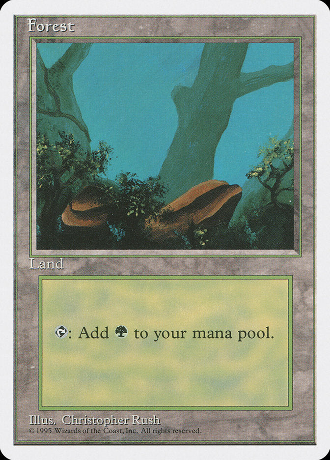 Magic | Forest (Two Stones) [Fourth Edition] | The Nerd Merchant