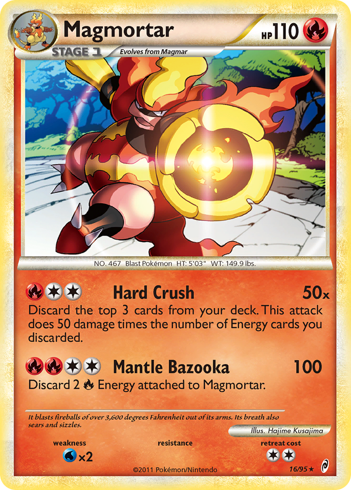 Pokemon | Magmortar (16/95) [HeartGold & SoulSilver: Call of Legends] | The Nerd Merchant