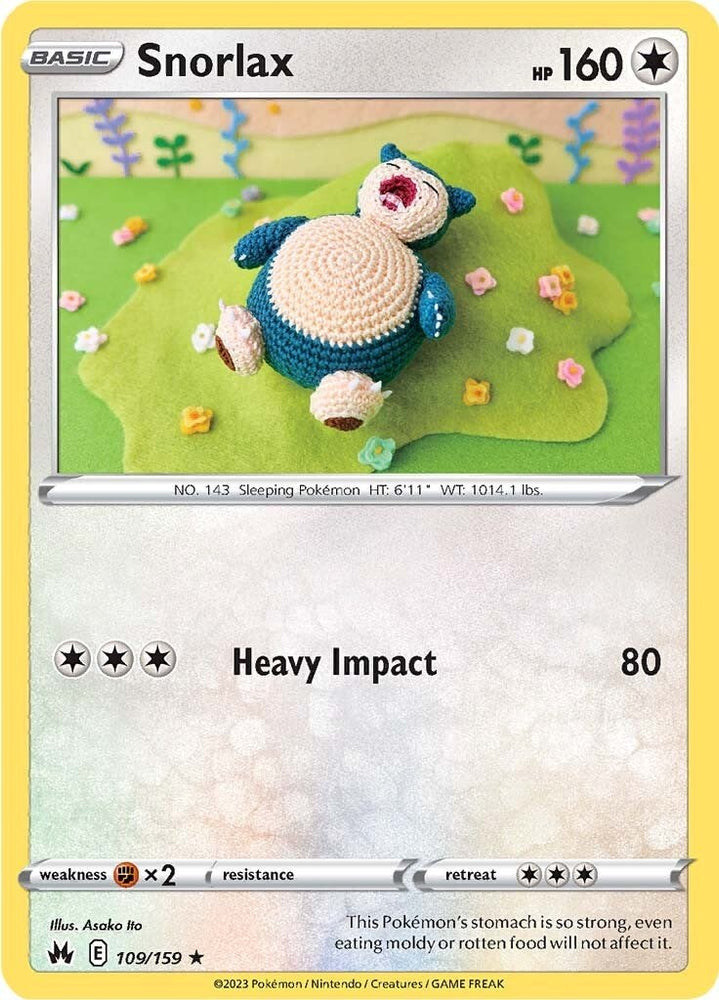 Pokemon | Snorlax (109/159) [Sword & Shield: Crown Zenith] | The Nerd Merchant