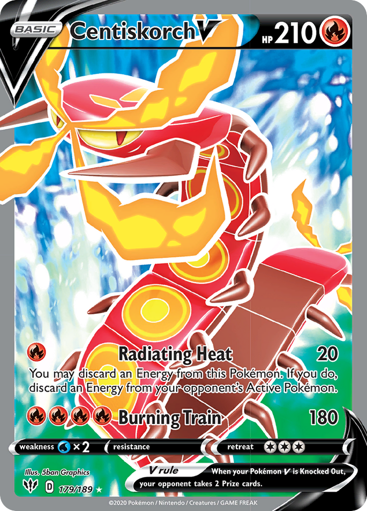 Pokemon | Centiskorch V (179/189) [Sword & Shield: Darkness Ablaze] | The Nerd Merchant
