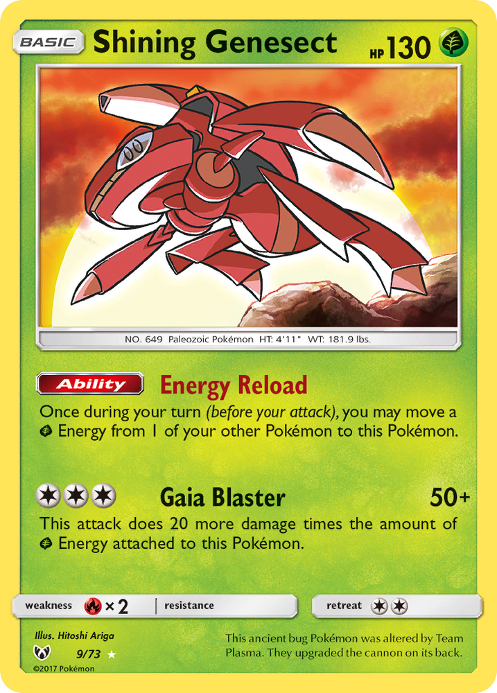 Pokemon | Shining Genesect (9/73) [Sun & Moon: Shining Legends] | The Nerd Merchant