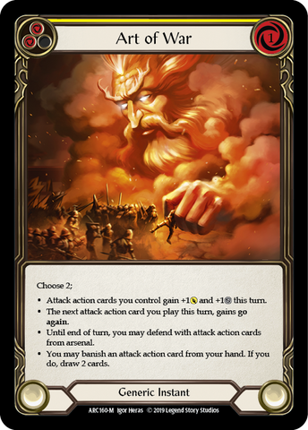 Flesh and Blood TCG | Art of War [ARC160-M] (Arcane Rising)  1st Edition Rainbow Foil | The Nerd Merchant