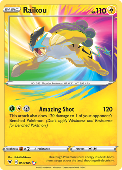 Pokemon | Raikou (050/185) [Sword & Shield: Vivid Voltage] | The Nerd Merchant