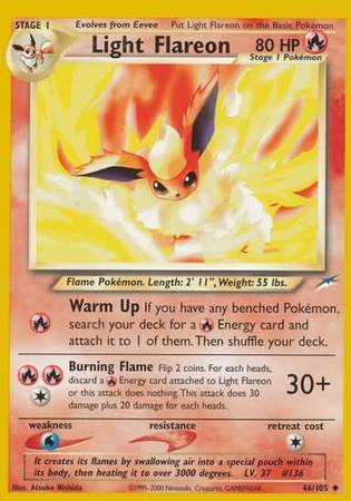 Pokemon | Light Flareon (46/105) [Neo Destiny Unlimited] | The Nerd Merchant