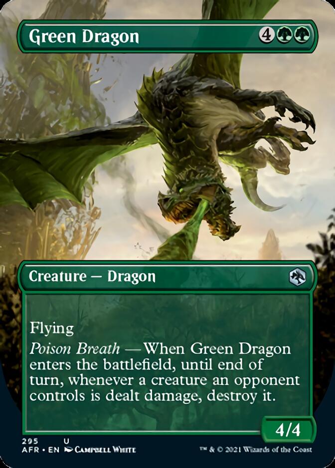Magic | Green Dragon (Borderless Alternate Art) [Dungeons & Dragons: Adventures in the Forgotten Realms] | The Nerd Merchant