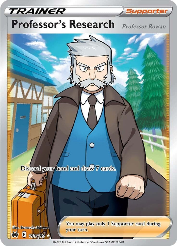 Pokemon | Professor's Research (150/159) (Full Art) [Sword & Shield: Crown Zenith] | The Nerd Merchant