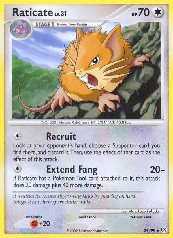 Pokemon | Raticate (29/99) [Platinum: Arceus] | The Nerd Merchant