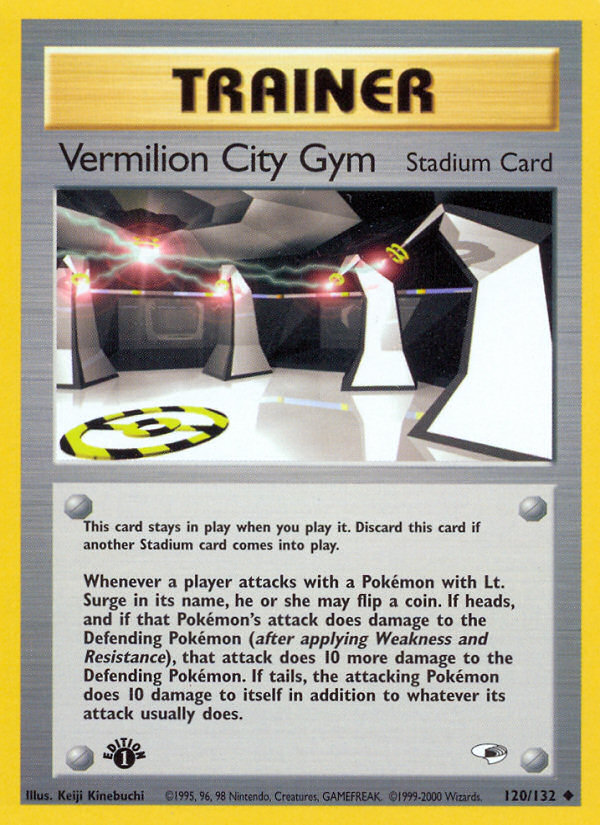 Pokemon | Vermilion City Gym (120/132) [Gym Heroes 1st Edition] | The Nerd Mechant