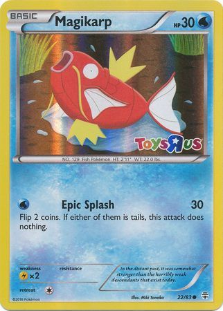 Pokemon | Magikarp (22/83) (Toys R Us Promo) [XY: Generations] | The Nerd Merchant