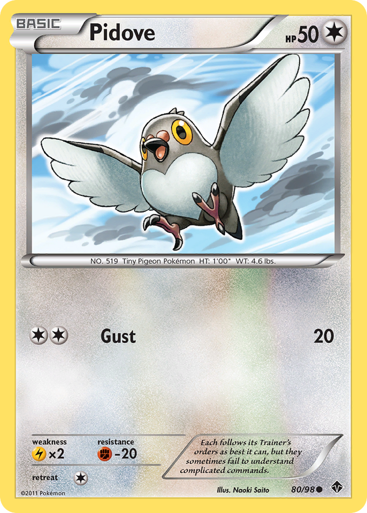 Pokemon | Pidove (80/98) [Black & White: Emerging Powers] | The Nerd Merchant