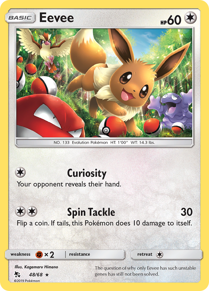 Pokemon | Eevee (48/68) [Sun & Moon: Hidden Fates] | The Nerd Merchant