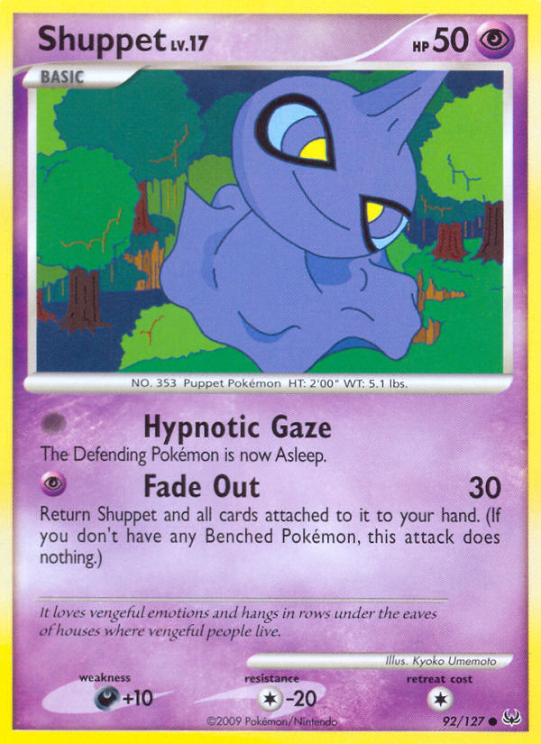 Pokemon | Shuppet (92/127) [Platinum: Base Set] | The Nerd Merchant