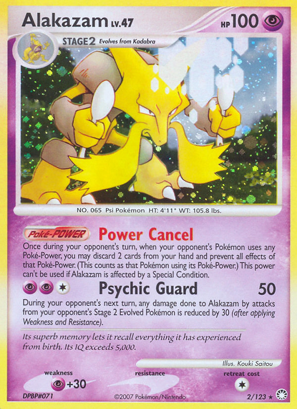 Pokemon | Alakazam (2/123) [Diamond & Pearl: Mysterious Treasures] | The Nerd Merchant