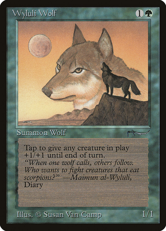 Magic | Wyluli Wolf (Light Mana Cost) [Arabian Nights] | The Nerd Merchant