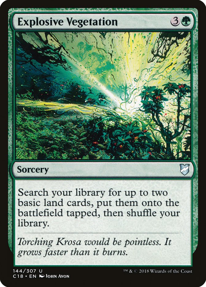Magic | Explosive Vegetation [Commander 2018] | The Nerd Merchant