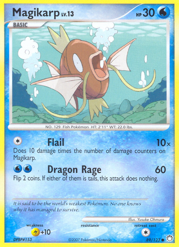 Pokemon | Magikarp (89/123) [Diamond & Pearl: Mysterious Treasures] | The Nerd Merchant