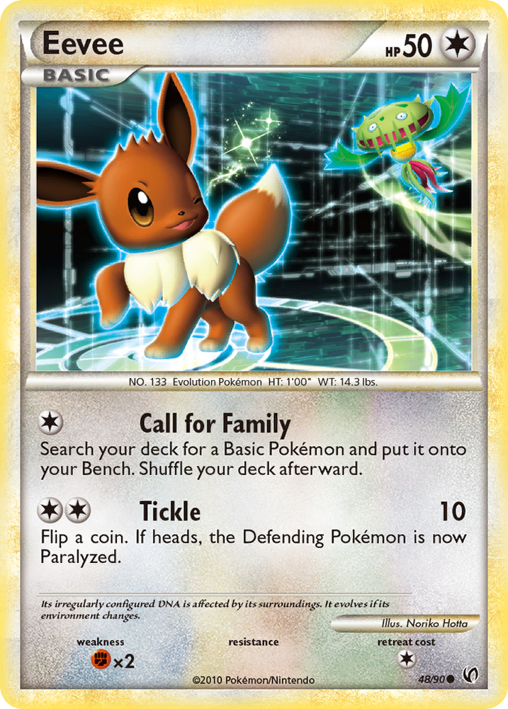 Pokemon | Eevee (48/90) [HeartGold & SoulSilver: Undaunted] | The Nerd Merchant