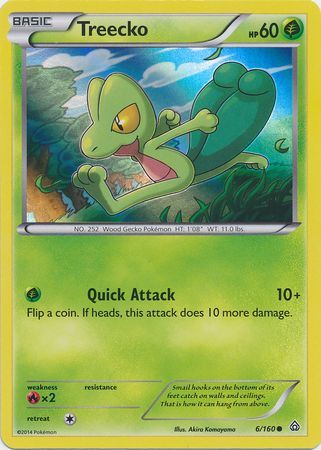 Pokemon | Treecko (6/160) (Sheen Holo) [XY: Primal Clash] | The Nerd Merchant